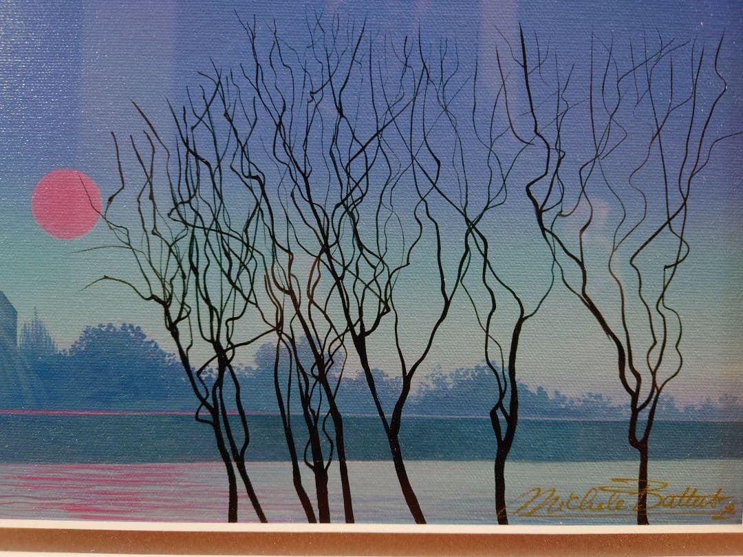 ミッシェル・バテュ 「美しきパリ」絵画 リトグラフ 版画 ジクレ