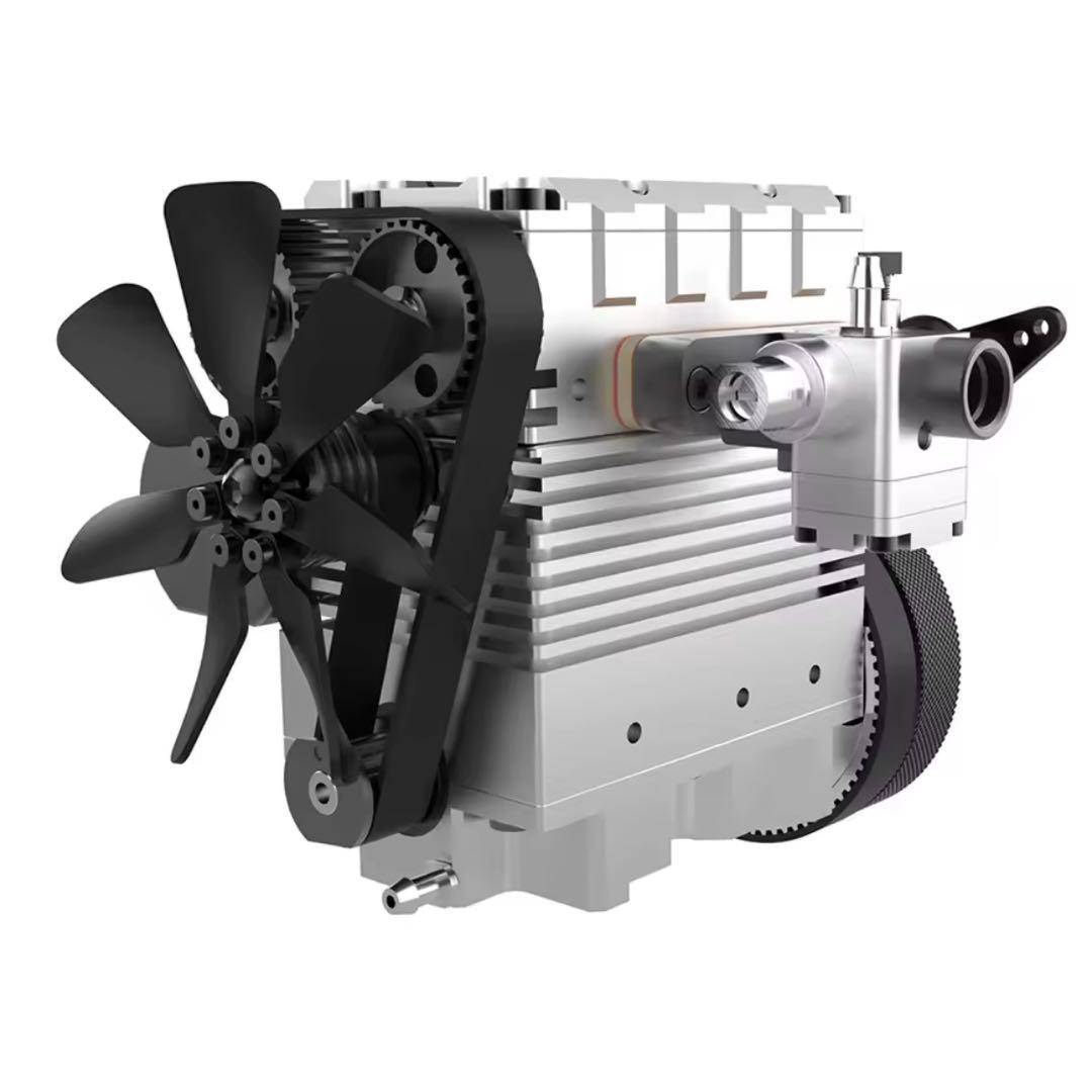 2気筒4ストローク エンジン 卓上模型 スターリングエンジン 原動機模型