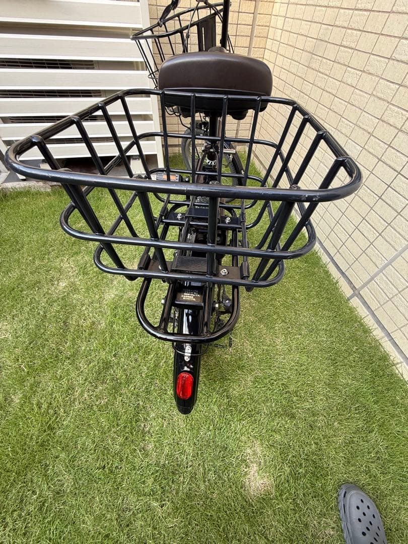 手渡し希望❗️パナソニック　電動アシスト自転車　グリッター　リヤカゴ　オプション付