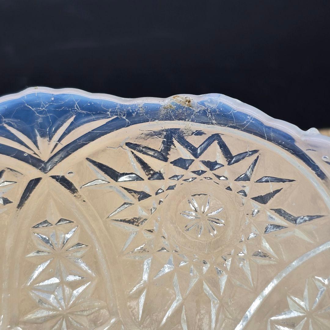 【骨董】大正ガラス 乳白色 小鉢 3個 時代もの