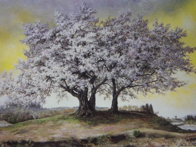 杉本秀子、【春栄】、希少な額装用画集より、美品、新品額装付