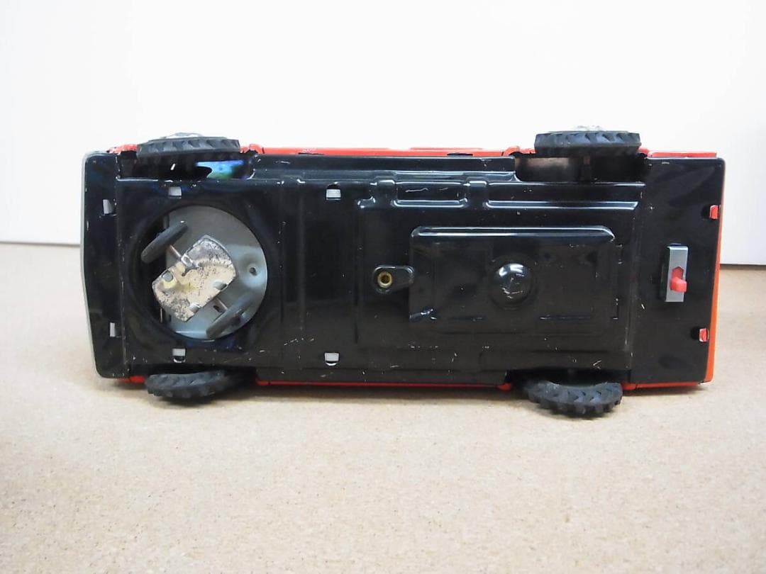 未使用　ブリキ　やのまん サイレン消防車 はしご車 ミステリーアクション　日本製