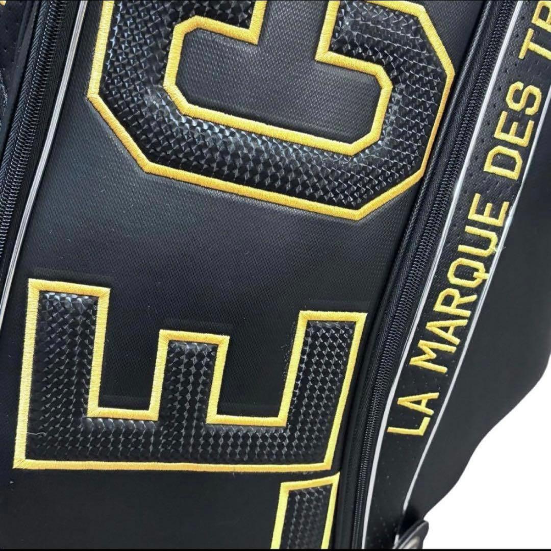 LE COQSPORTIF キャディバッグ イエロ- 9.5型 トリコロール