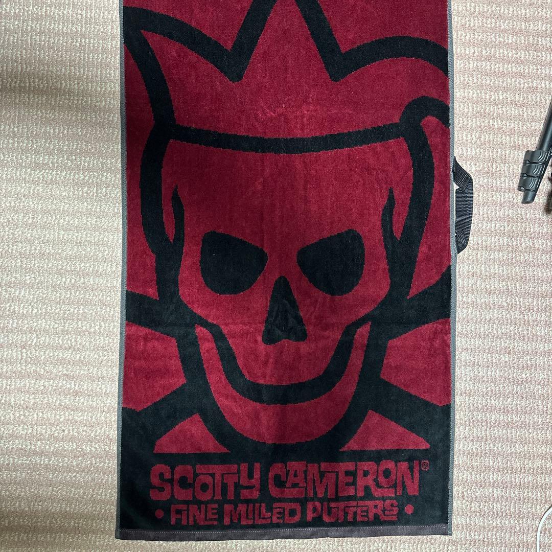 スコッティキャメロン　ツアータオル　レッド　ブラック　本物　未使用　タイトリスト