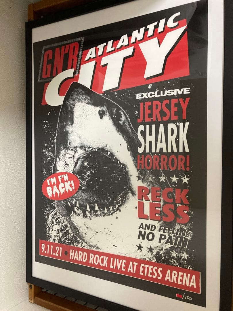 レア　Guns N' Roses リトグラフ　ガンズアンドローゼズ ポスター1日