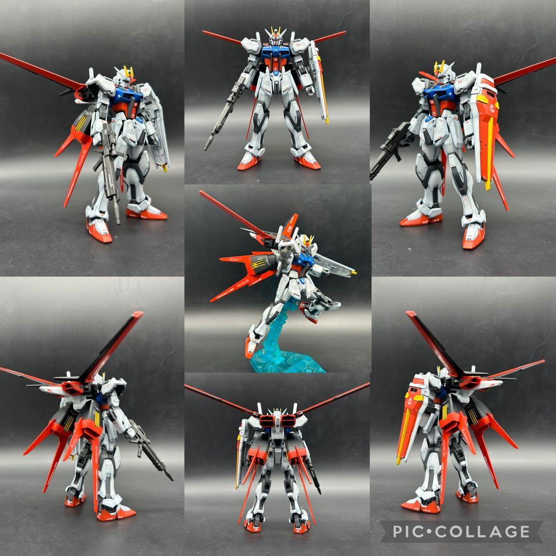 ガンプラ塗装済完成品 EGストライクガンダム三体+オプションパーツセット