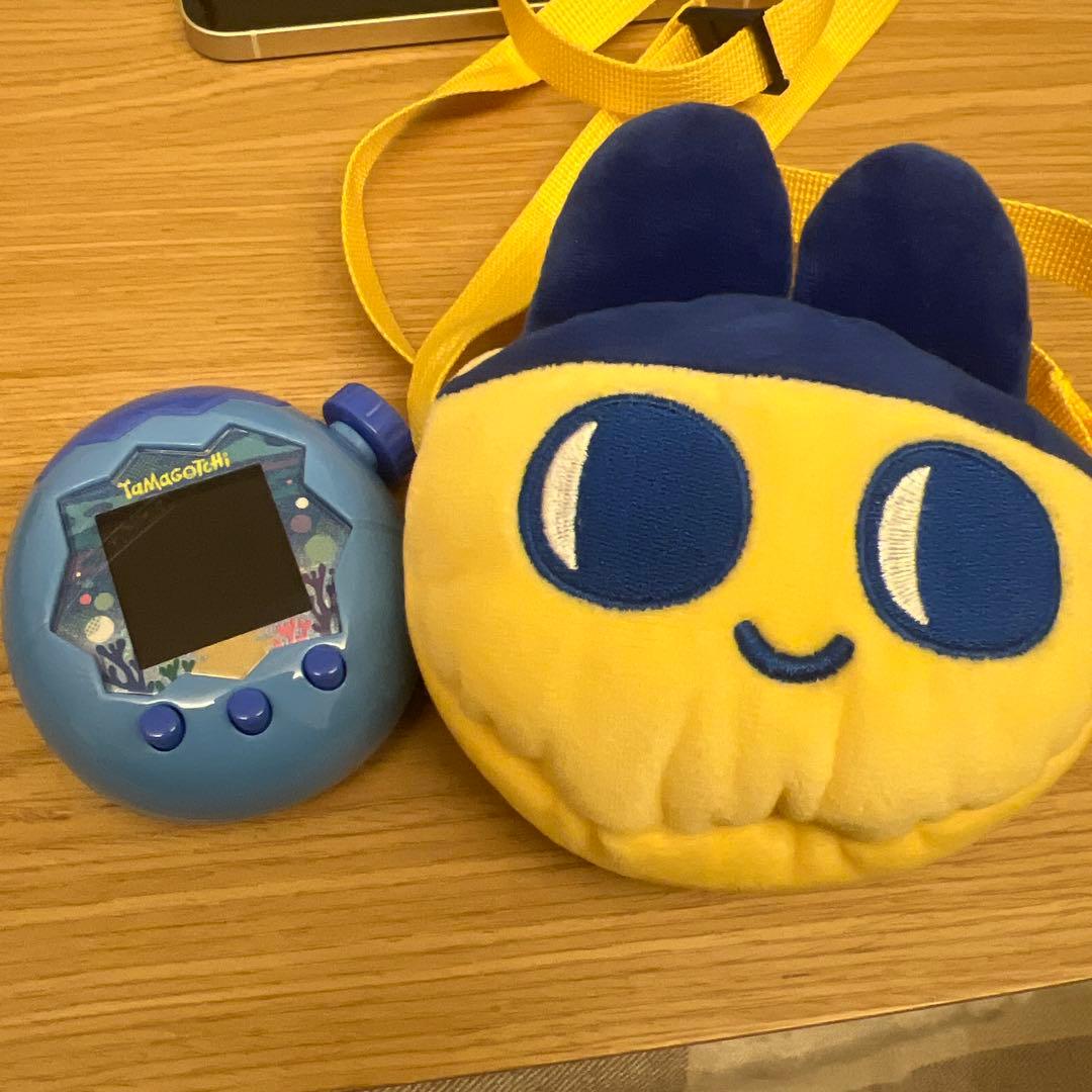 たまごっちパラダイス　水色　ケース付き