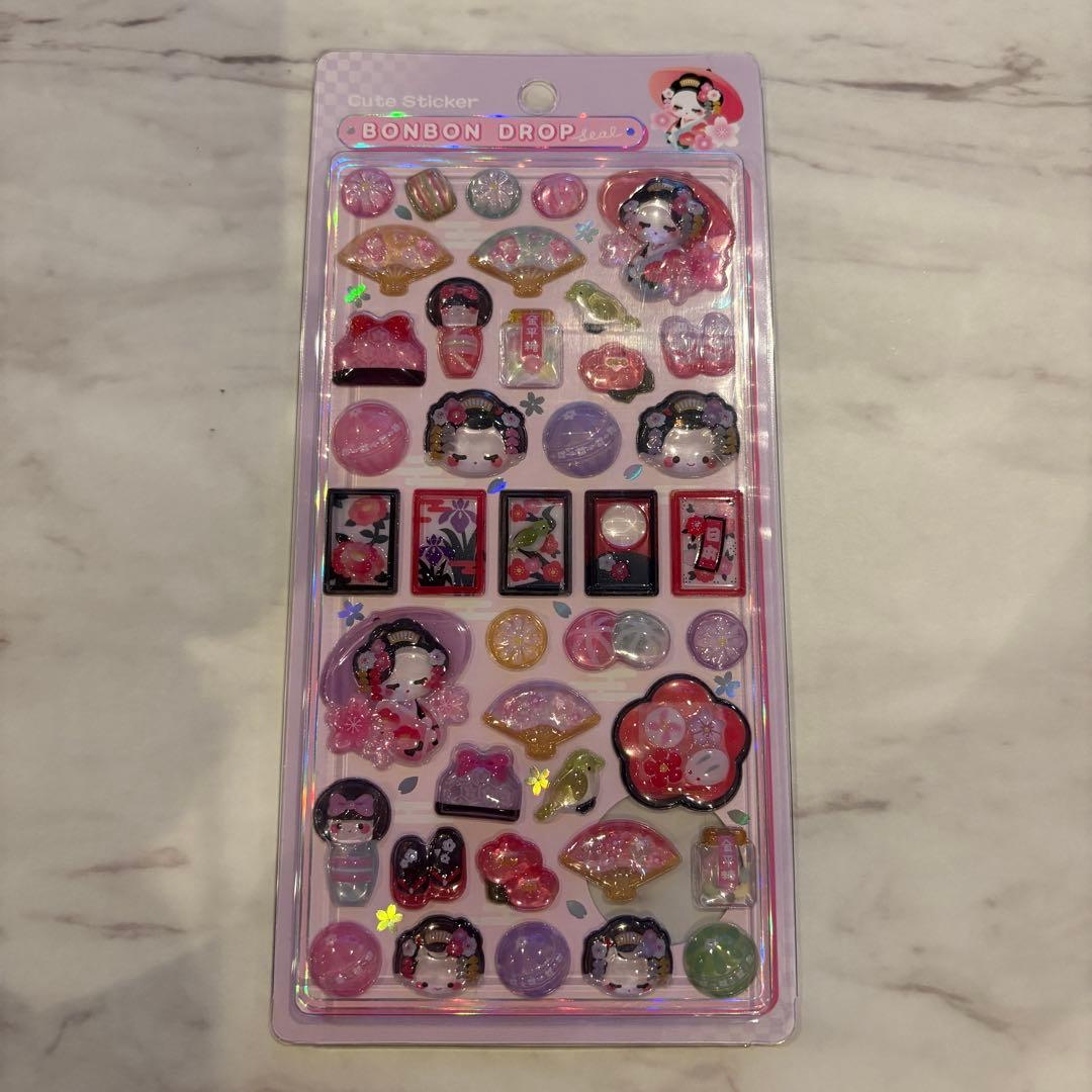 【新品未開封】BONBON DROP 和柄 シールセット 5枚 ボンドロ 正規品