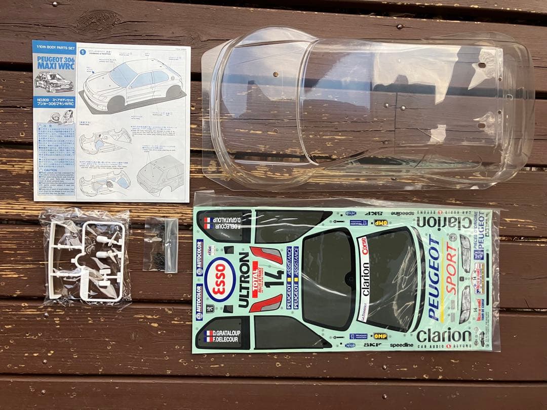 タミヤ 1/10ラジコンスペアボディセットプジョー306マキシ WRC