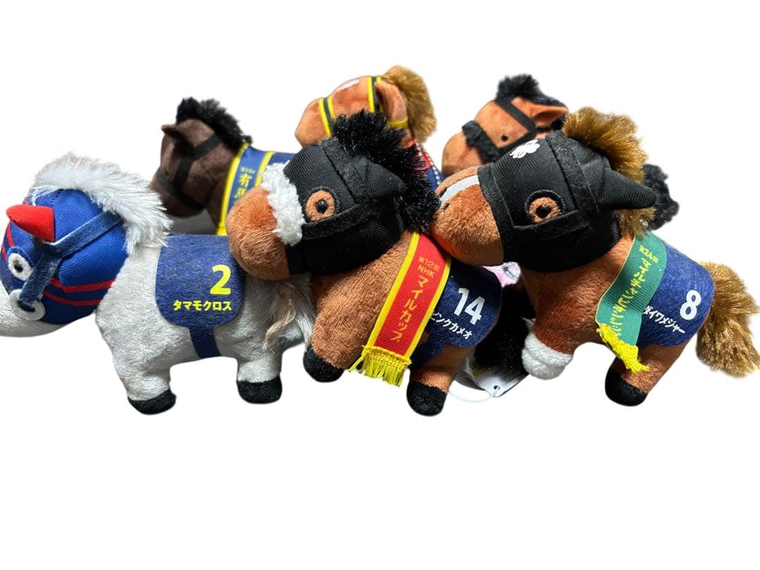 競馬 ウォッカ、ダイワスカーレッドなど ぬいぐるみ 14体セット 大接戦ドゴーン