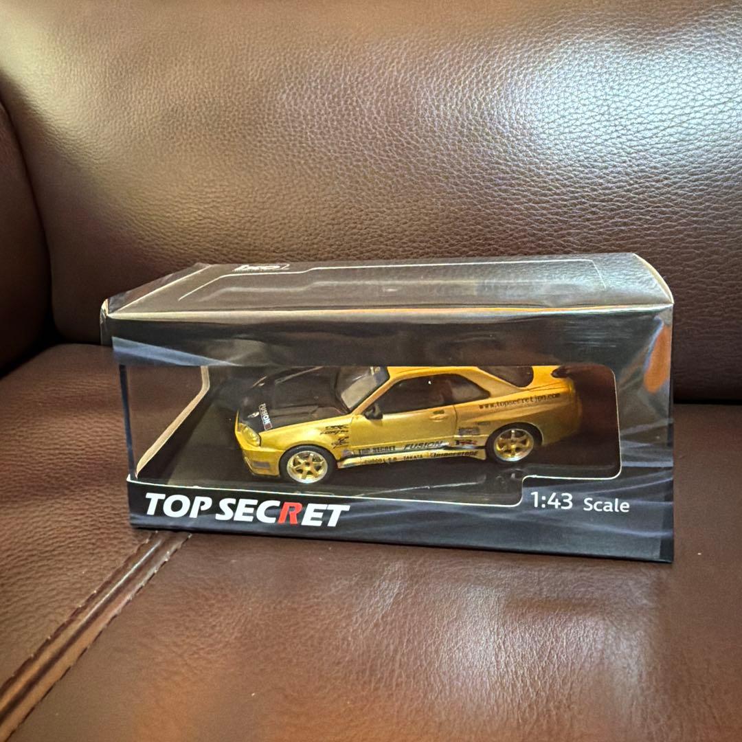 東京オートサロン限定TOP SECRET R34 Gold1/43 1台