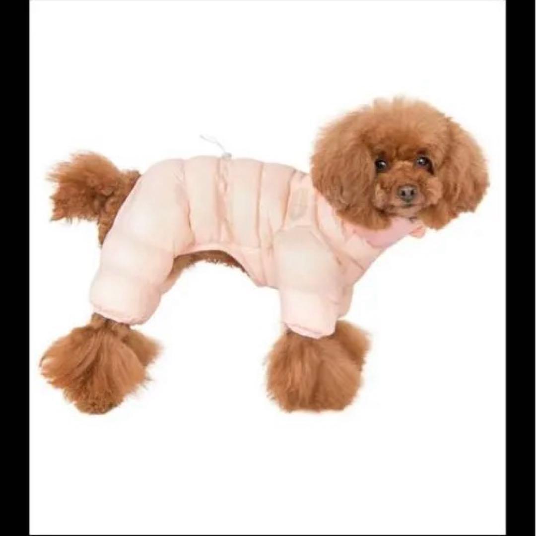 【韓国ペットウェア】パピア ベロアソフトオールインワンジャンパー Mサイズ