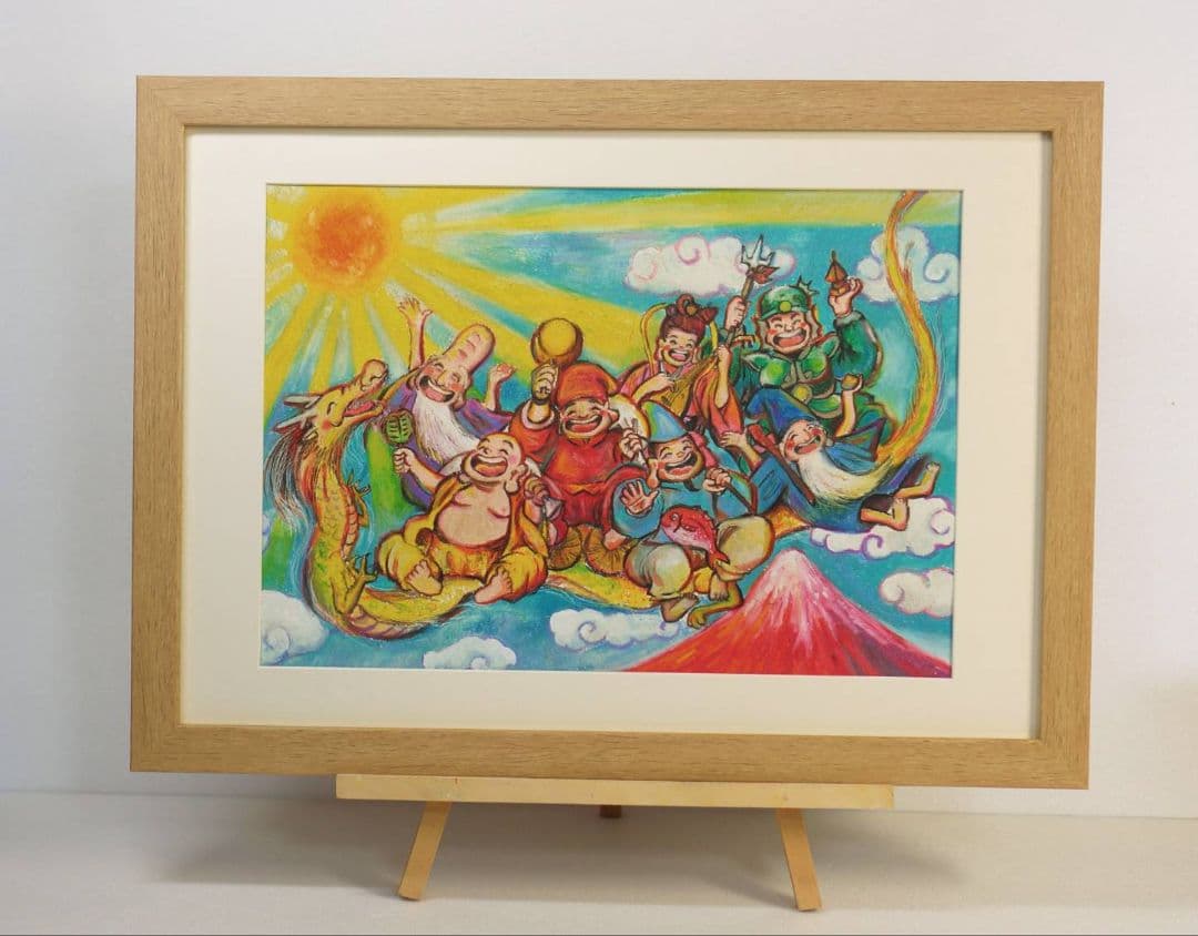 【招福笑福】A4サイズ 七福神アート