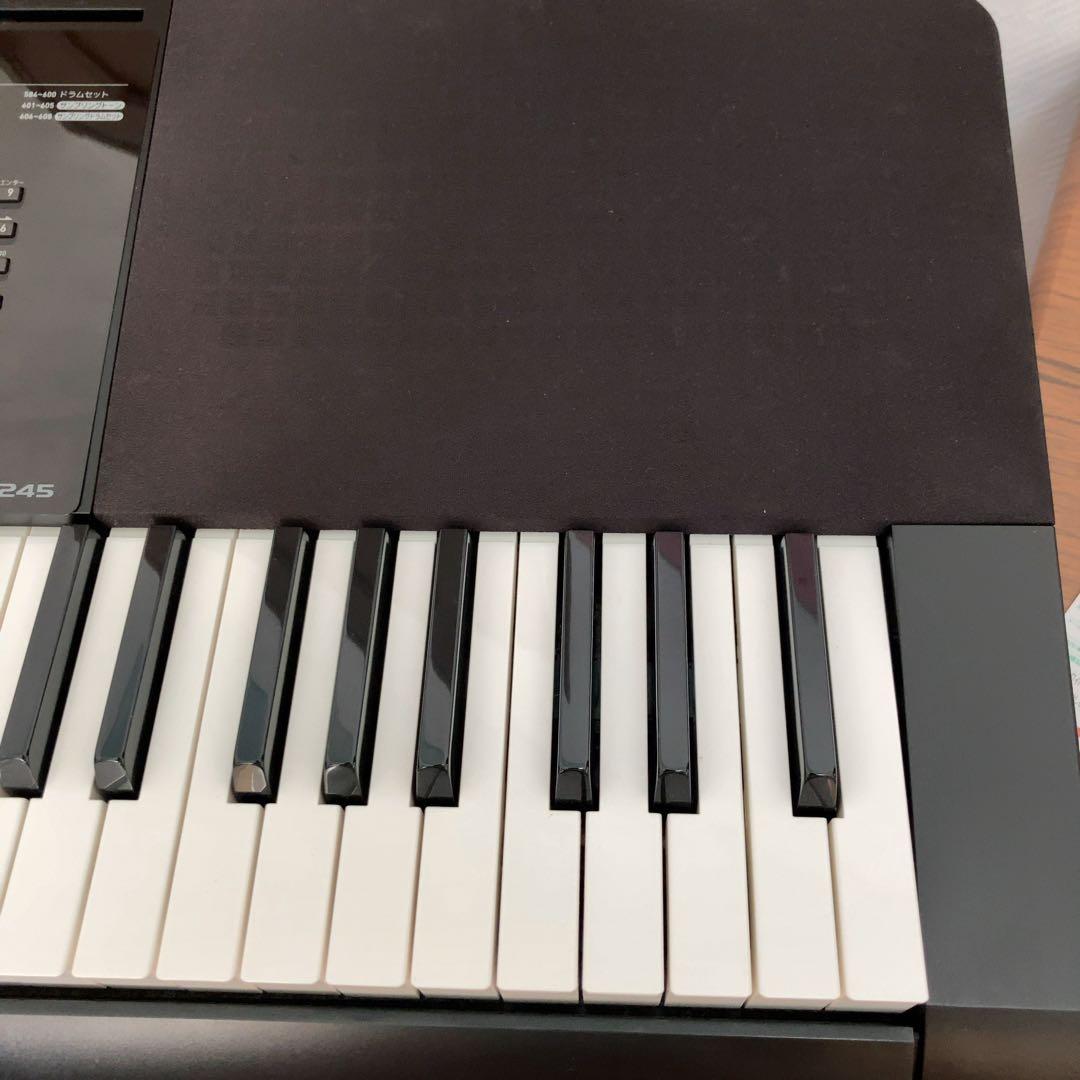CASIO WK-245 電子ピアノ キーボード アダプタ　スタンド　76鍵盤