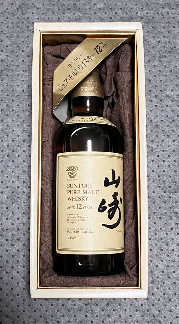 古酒 山崎 12年 ピュアモルト ウイスキー 750ml 未開封