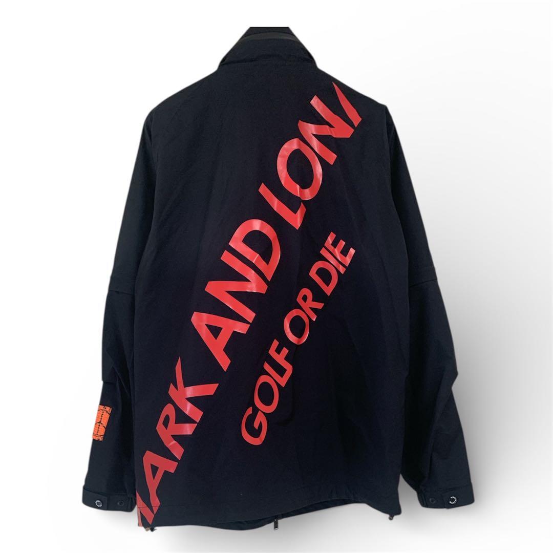 マークアンドロナ　komatsu レインウェア ブラック/レッド　ブルゾン