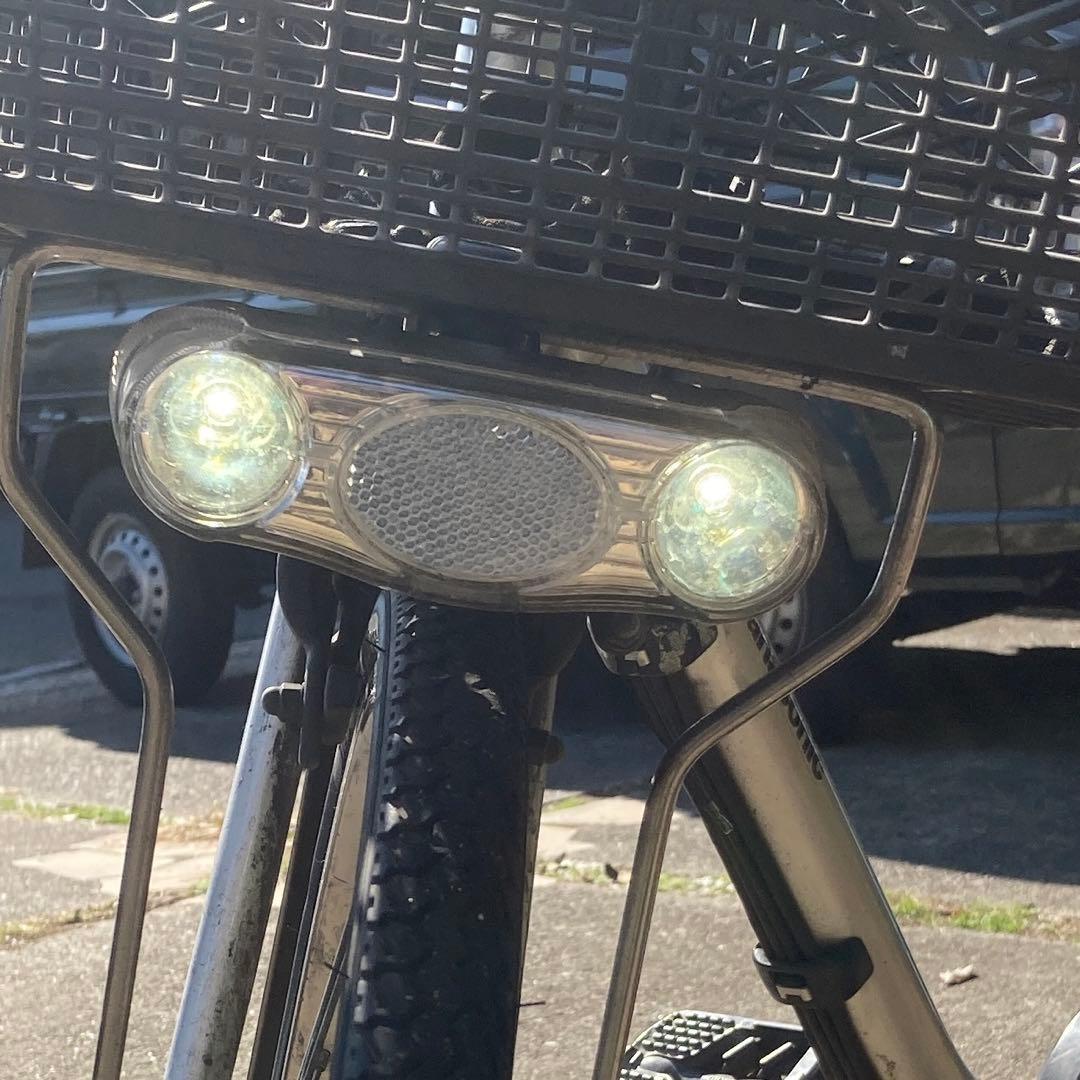 電動アシスト自転車 シルバー 前カゴ付き