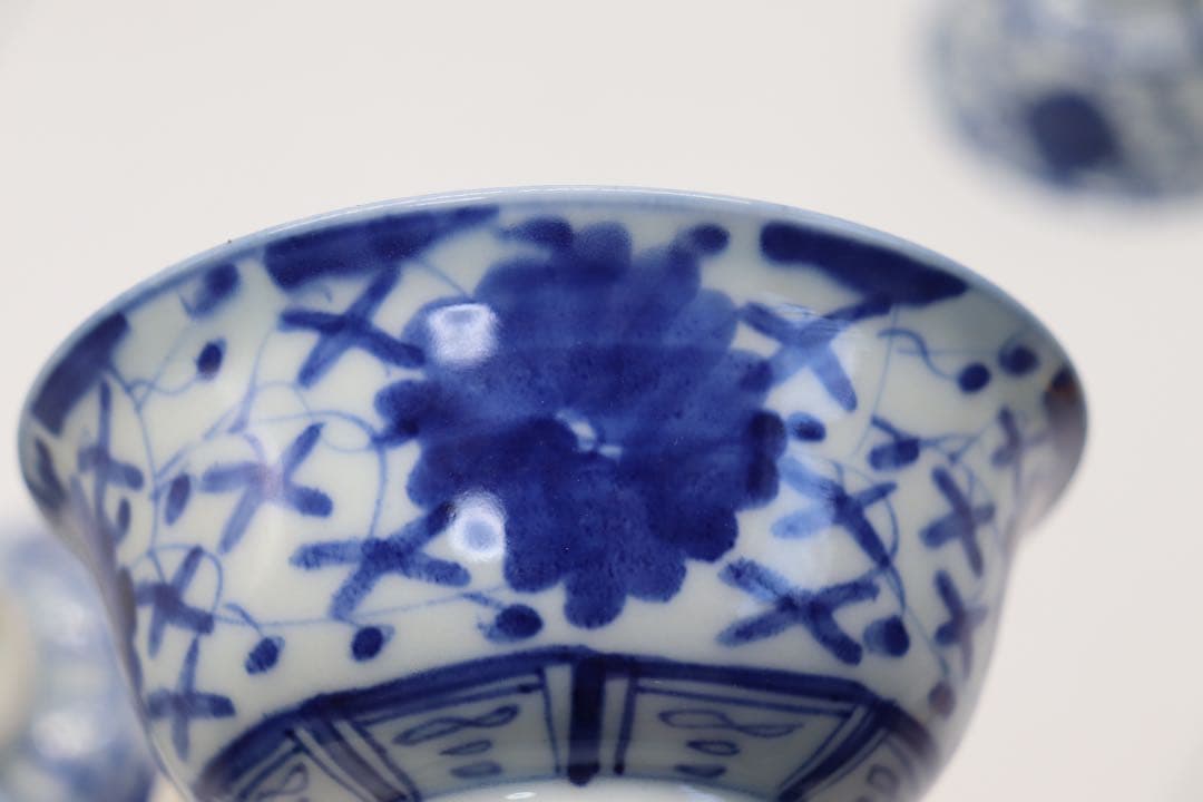 中国　清時代　染付お碗6点　送料込み0211