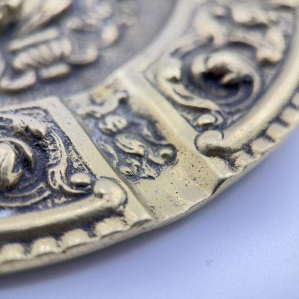 M1291 Vintage 1940's ブロンズ製 灰皿 ウォールデコ