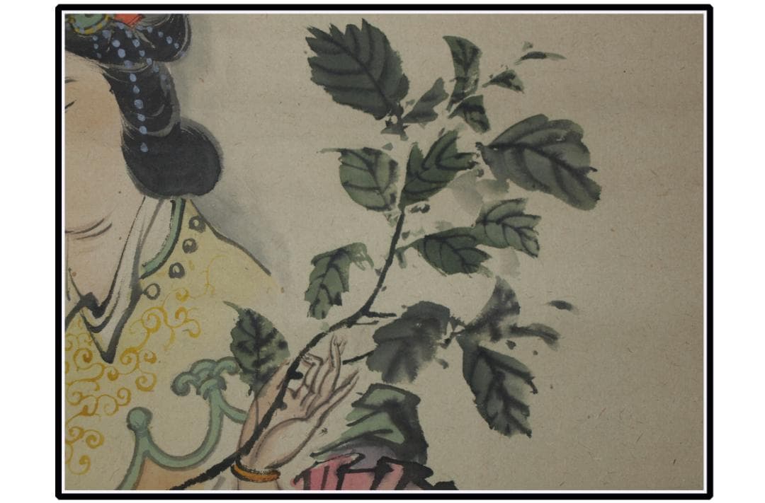 人絵 日本江戸時代肉筆掛け軸6　希少※激安骨董品 X964C15-3