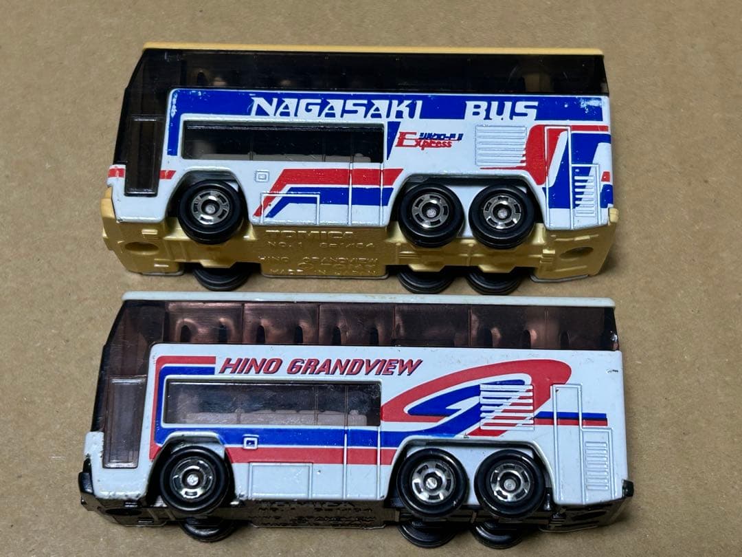 トミカ 日野 グランビューバス 2台セット④長崎バス