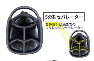 AZROF AZ-STCB02 スタンドキャディバッグ 9型 ダイヤブラック