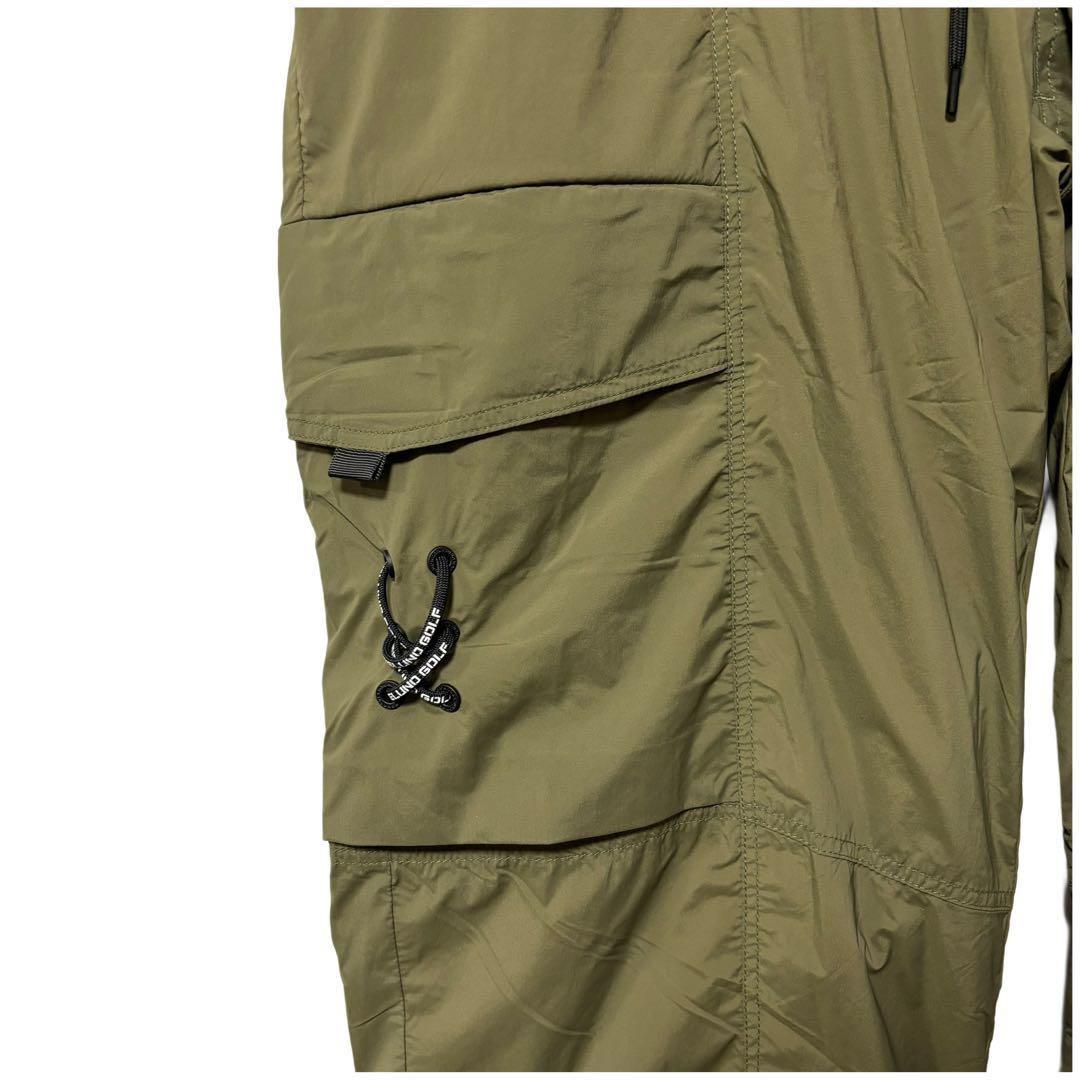 ラッセルノ ゴルフ コンバットポケット ナイロン ロングパンツ カーキ L 5