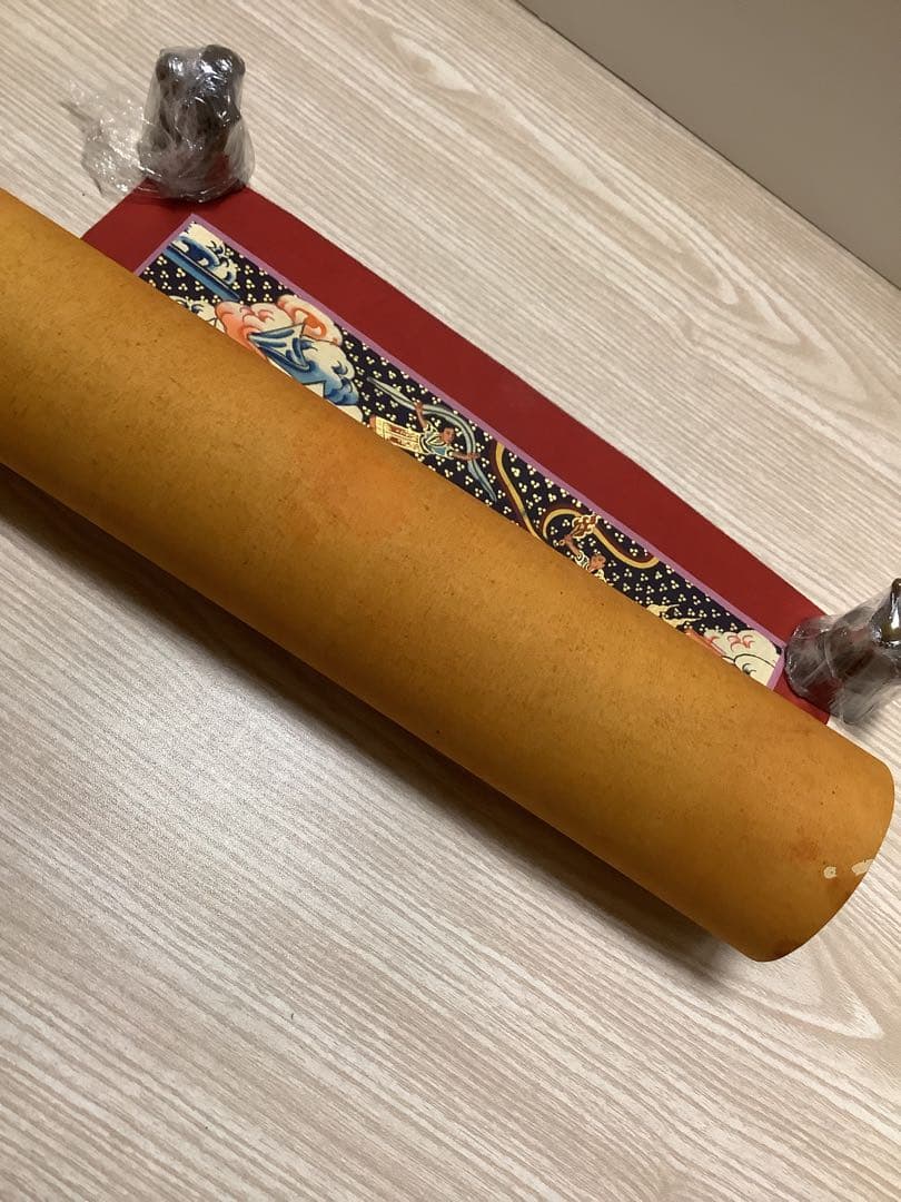 《 チベット密教　新品　1点物 》 手描き　曼荼羅　天国への道　仏画　仏教　g4