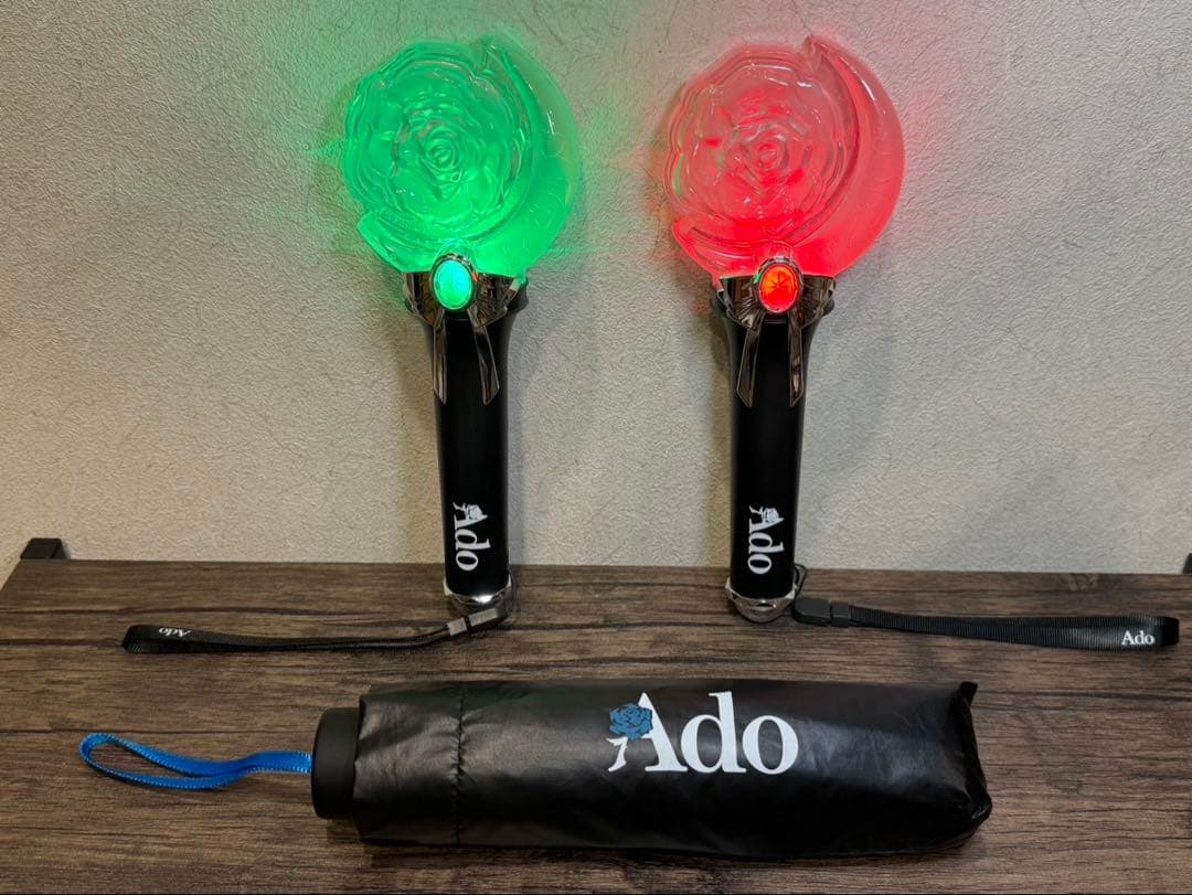 【送料込み】Ado ライブグッズ　3点まとめ　花　ペンライト　折り畳み傘