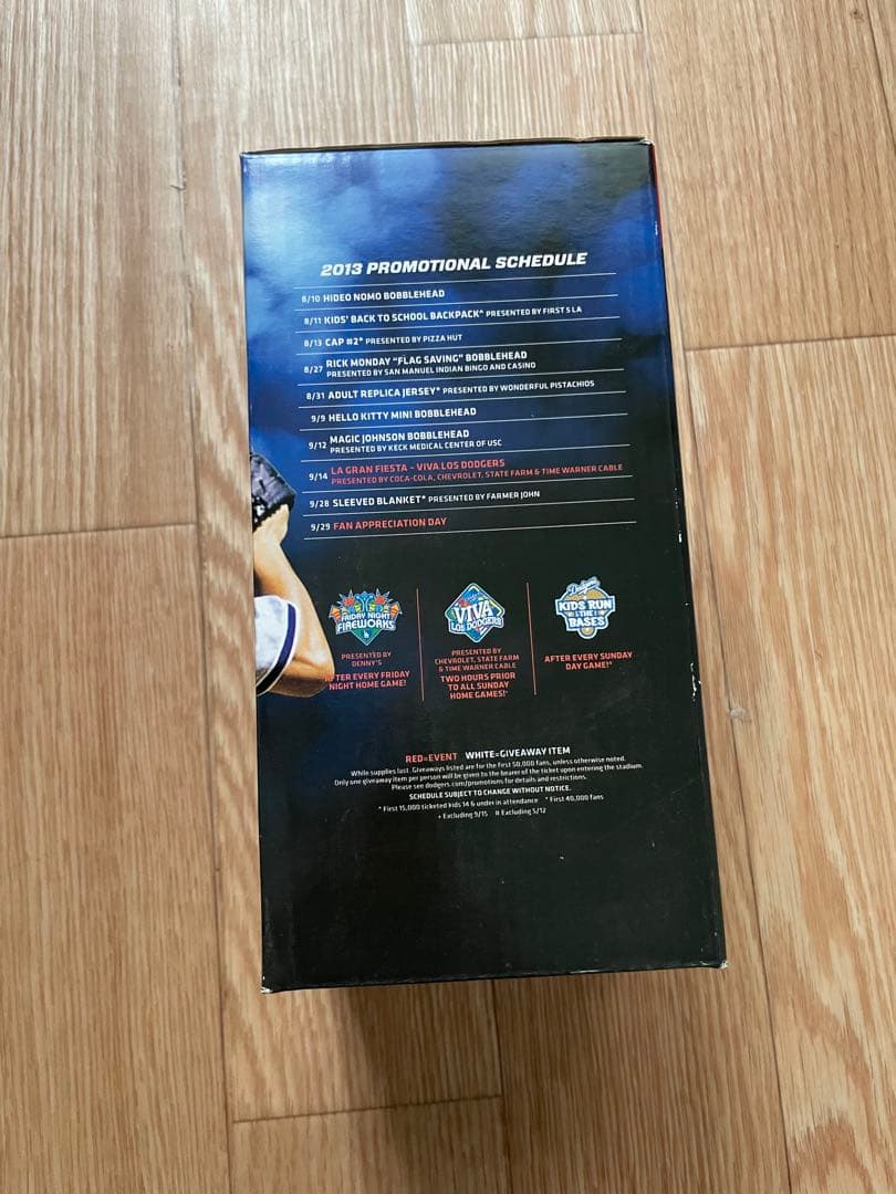 袋未開封　ボブルヘッド　Hideo Nomo フィギュア 16番 ドジャース