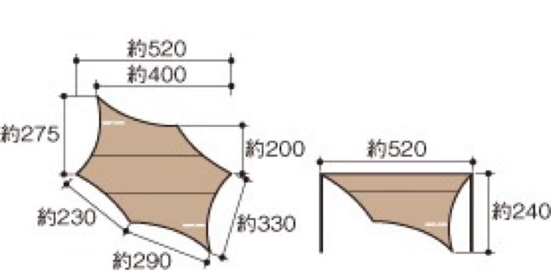 ユニフレーム　REVOタープⅡ＜L＞TC/TAN