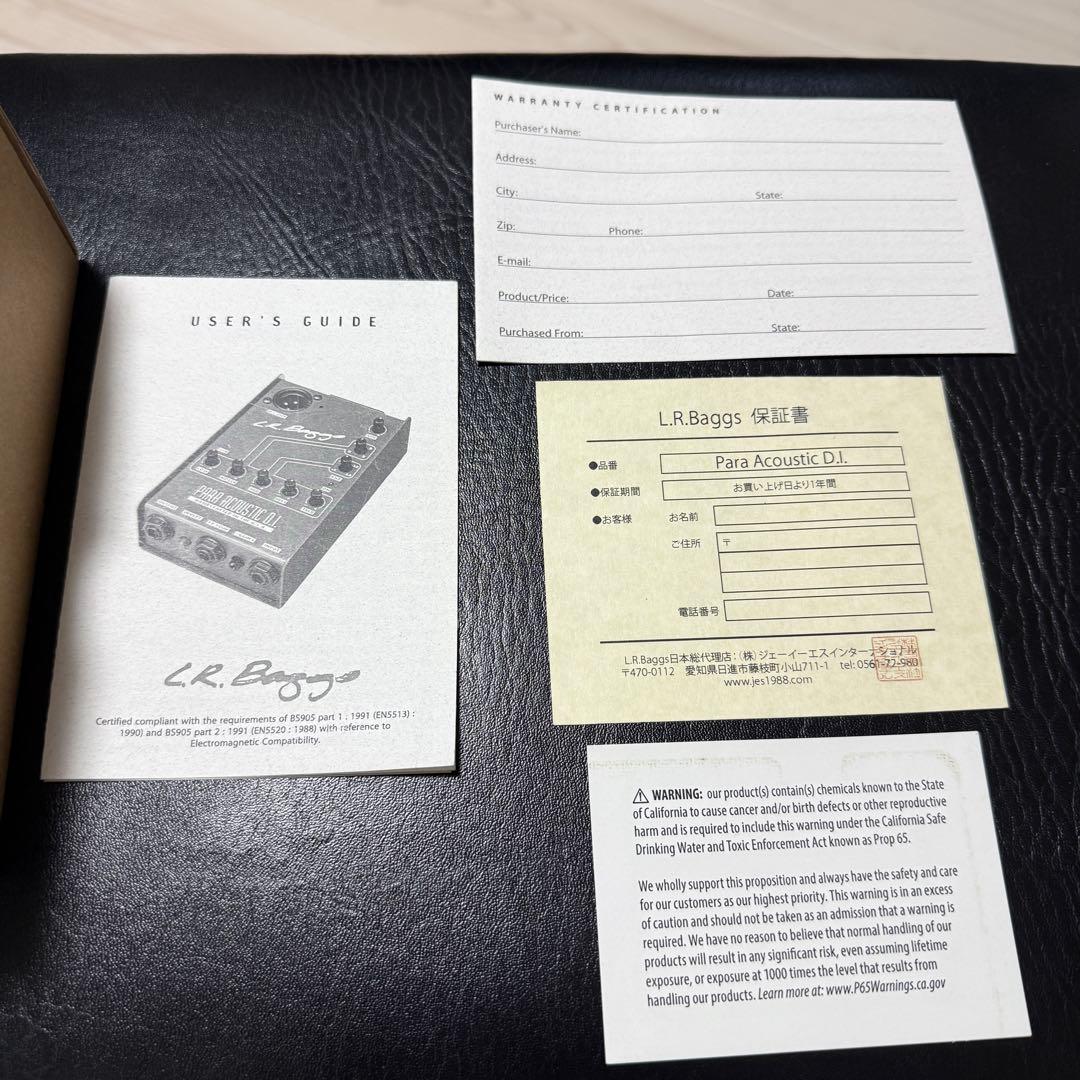 【よ】L.R.Baggs Para Acoustic D.I. 国内正規品