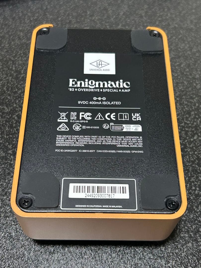 ユニバーサルオーディオ UAFX Enigmatic'82 オーバードライブ