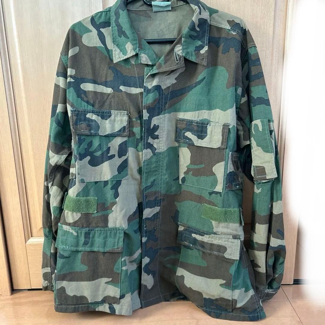迷彩柄ジャケット コットン混紡 4ポケット