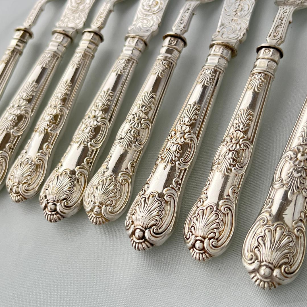 【John Gough】 キングスパターンのナイフ/フォーク 豪奢！！