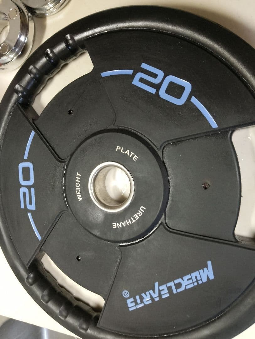 オリンピック プレート　MUSCLEARTS 20kgプレート 1枚②