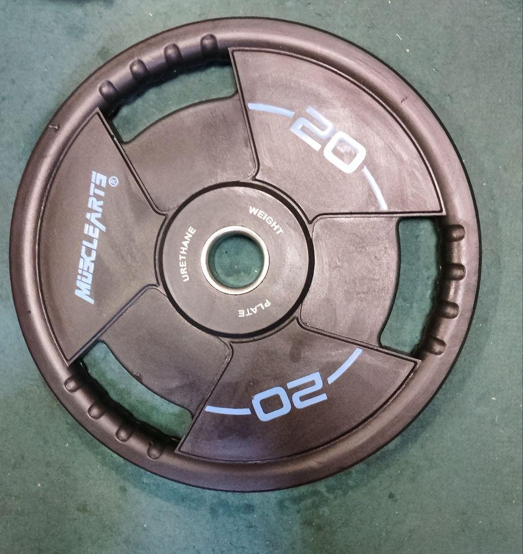 オリンピック プレート　MUSCLEARTS 20kgプレート 1枚②