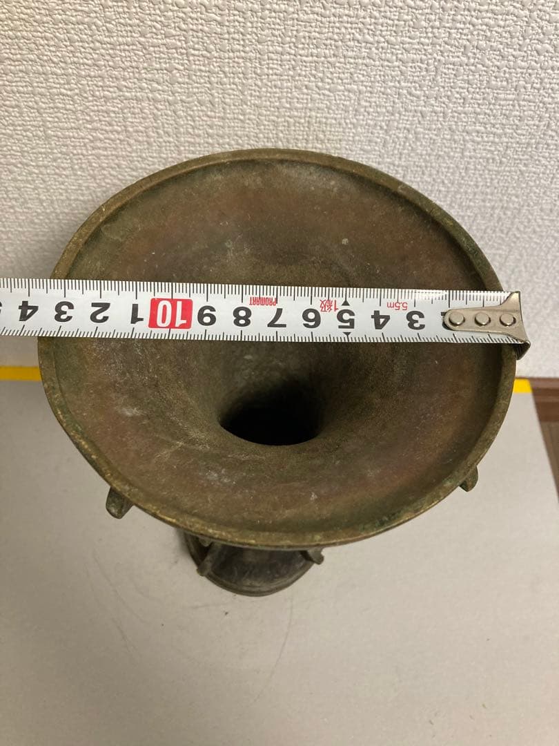 中国古董，青銅器尊，古銅製，時代物。