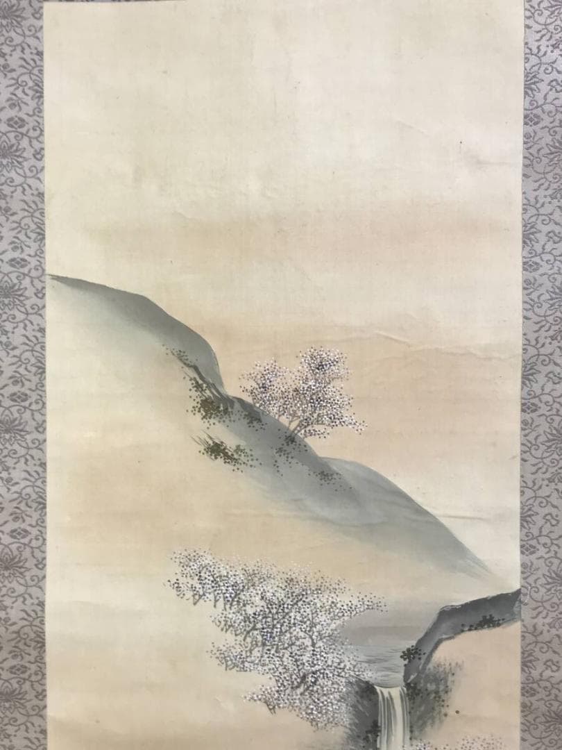 真作/長谷川玉峰/松梅鶴亀図/双幅/祝掛軸/正月掛軸/掛軸☆宝船☆AH-508