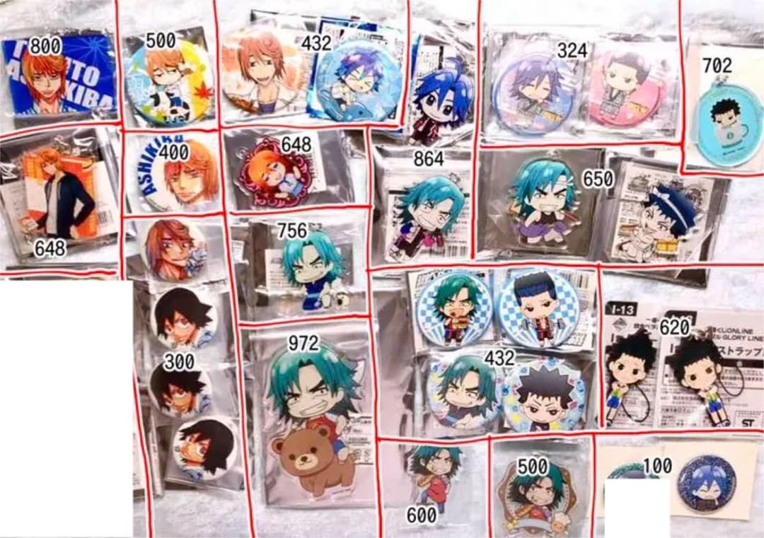 弱虫ペダル 荒北 アクスタ アクキー ラバスト アクバ 缶バ 東堂 新開 箱学