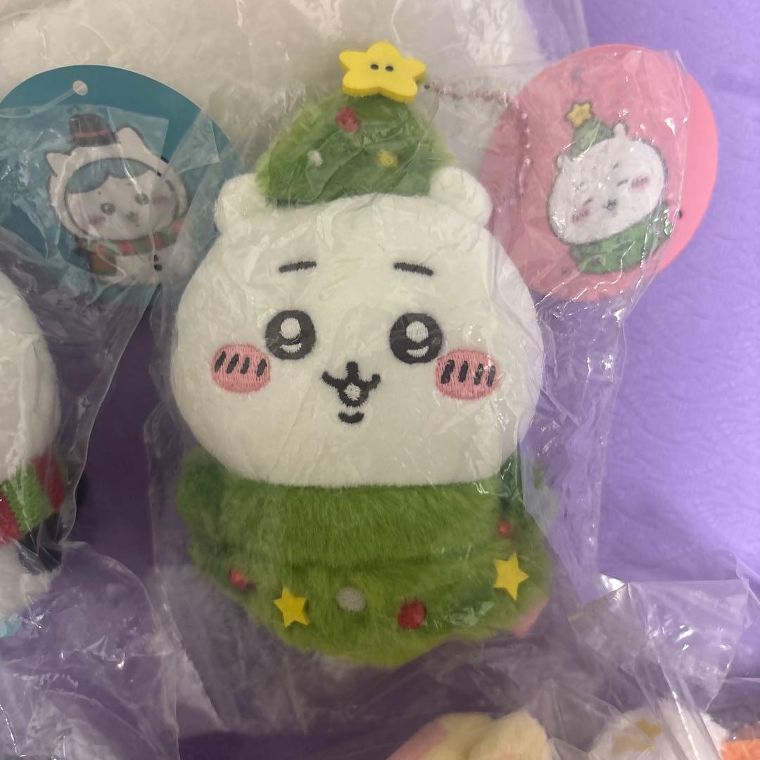 正規品　ちいかわ　ハッピーホリデーなおやすみベッドと繋がるマスコットセット 8点
