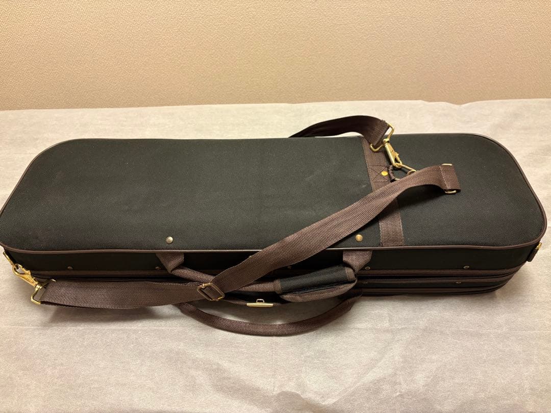 バイオリン 1/2サイズ 初心者セット 弓2本・肩当て・チューナー・予備弦・教本