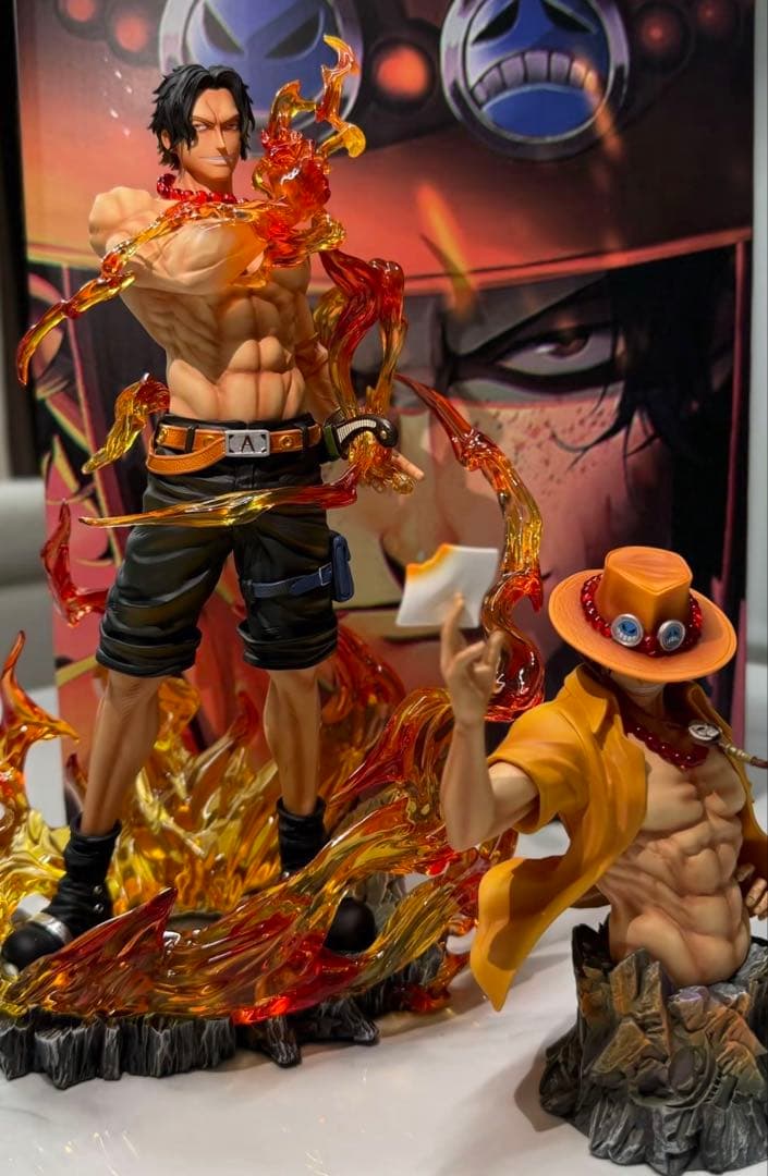 ワンピース 火拳のエース ガレージキット ガレキ スタチューX②