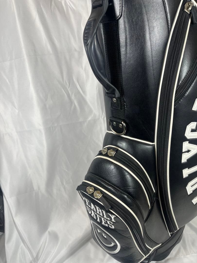 PEARLY GATES キャディバッグ ブラック/ホワイト