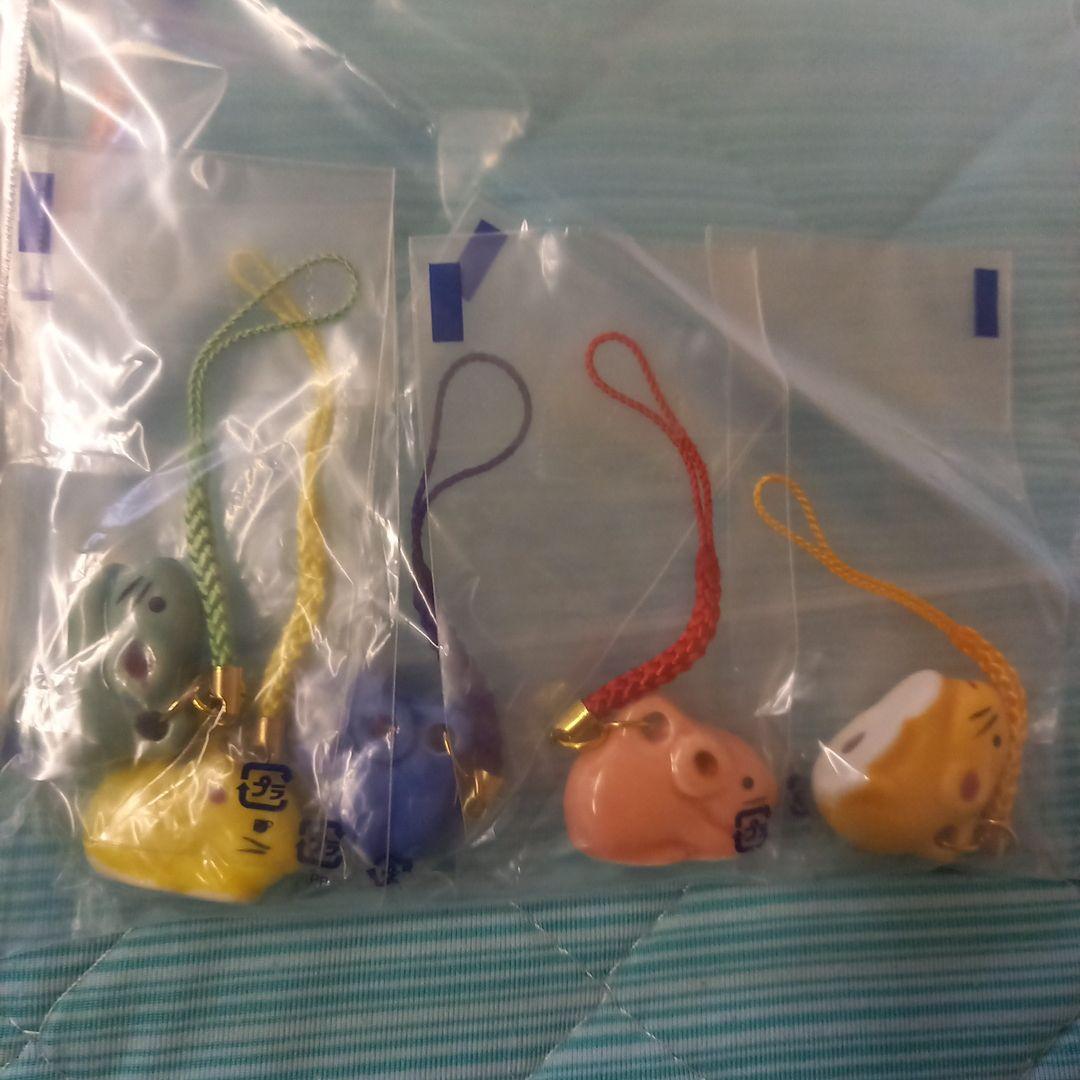 ★干支★開運ストラップ★4種各5個入★セット★陶器★子・丑・寅・卯