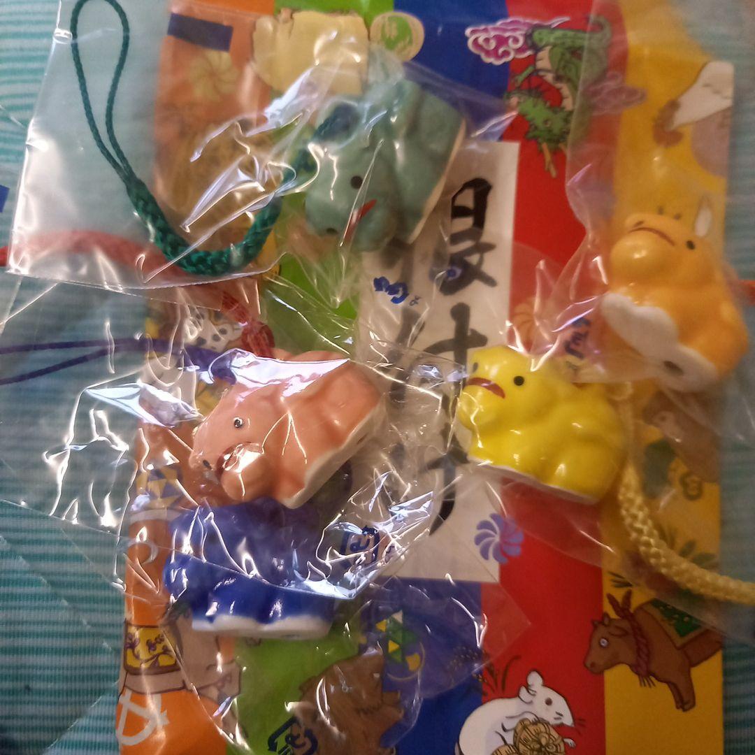 ★干支★開運ストラップ★4種各5個入★セット★陶器★子・丑・寅・卯