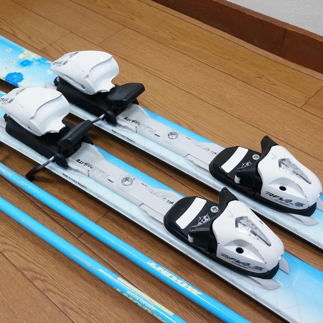 メンテ済 117cm 靴21cm HEAD カービングスキーセット (120