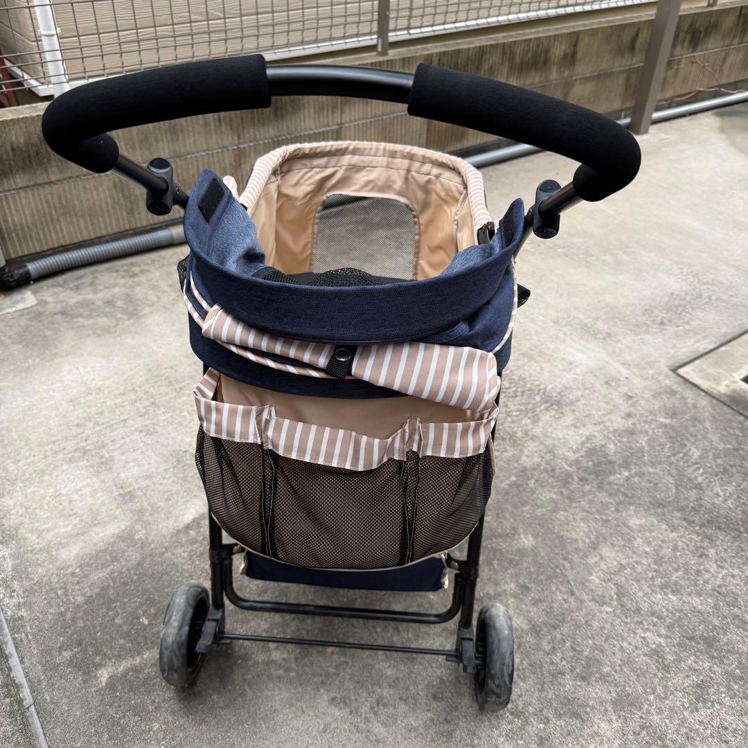 GEX ジェックス わんわんカート 多頭用 DXplus-N デニム柄×ベージュ