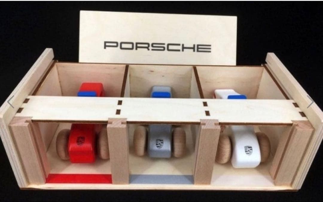 Porsche 木製ミニカーセット 3台　新品未使用