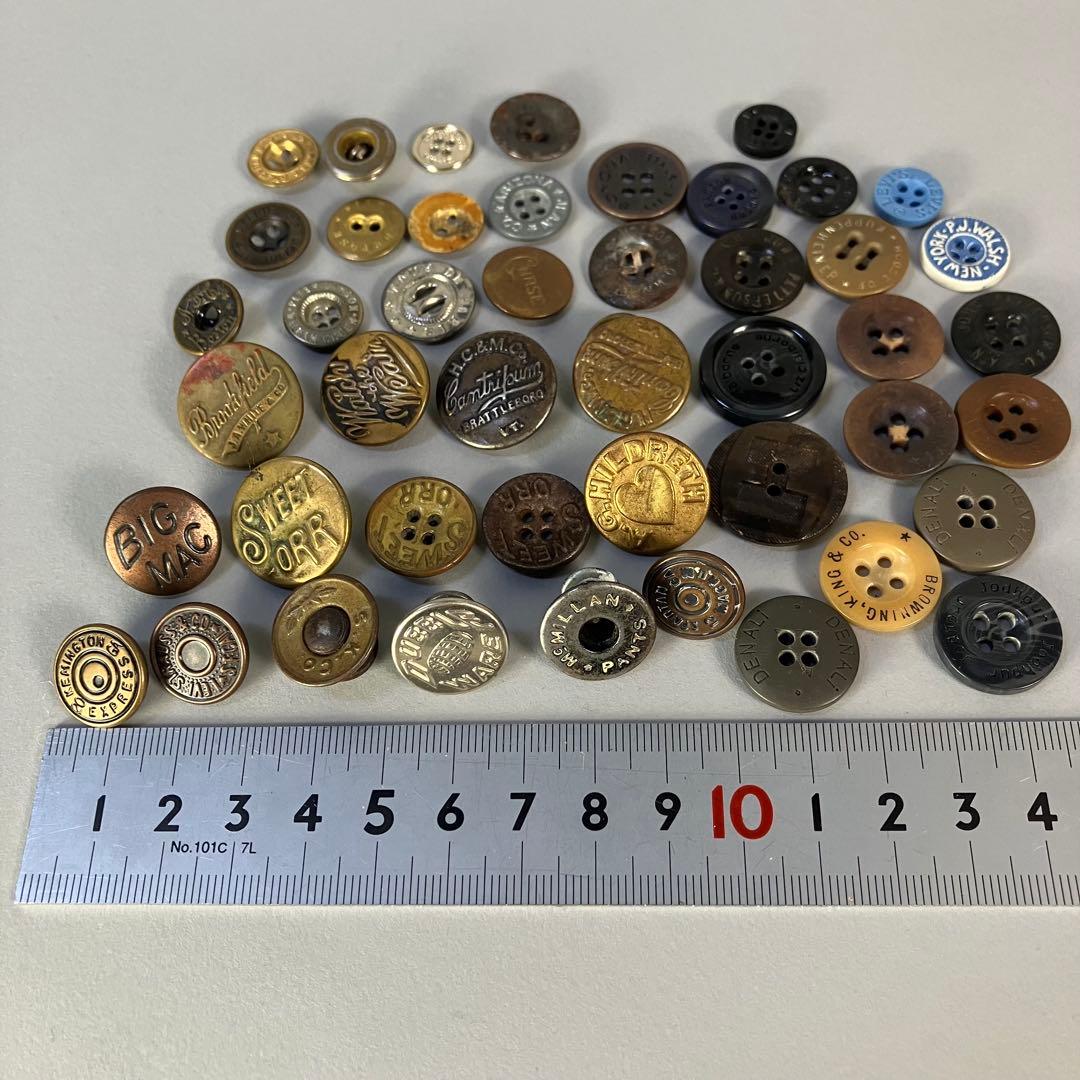 ビンテージ チェンジボタン アンティークボタン ４６点セット